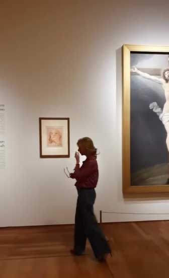 Dos dibujos de Guido Reni: “Cabeza de cristo” y “Retrato de muchacha”