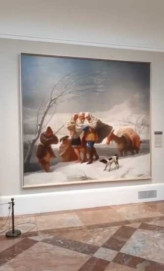 “La nevada o El invierno” (1786), de Goya